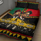 Martin Luther King Jr And Malcolm X Quilt Bed Set Civil Rights Leaders - Black History Equality Freedom March