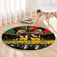 Martin Luther King Jr And Malcolm X Round Carpet Civil Rights Leaders - Black History Equality Freedom March