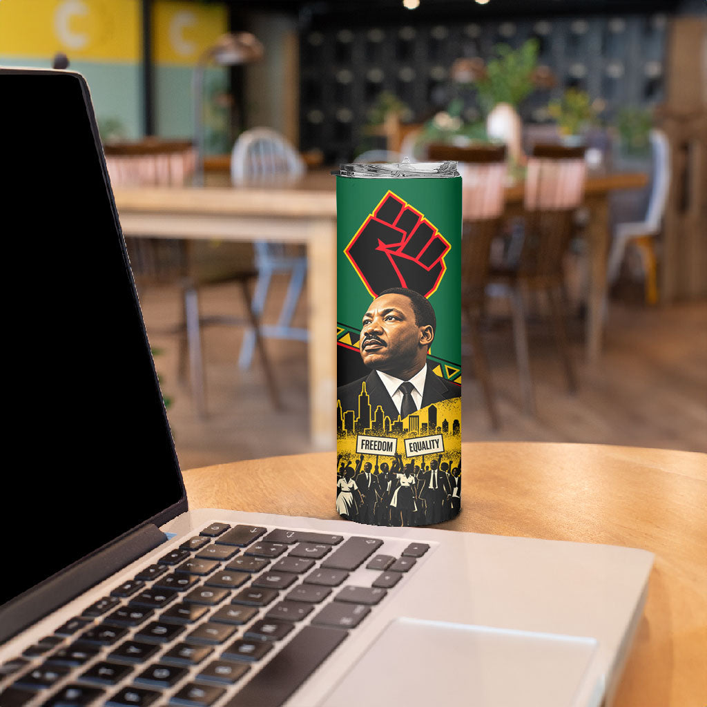 Martin Luther King Jr And Malcolm X Skinny Tumbler Civil Rights Leaders - Black History Equality Freedom March
