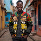 Martin Luther King Jr And Malcolm X Sleeve Zip Bomber Jacket Civil Rights Leaders - Black History Equality Freedom March