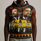 Martin Luther King Jr And Malcolm X Sleeveless Hoodie Civil Rights Leaders - Black History Equality Freedom March
