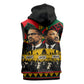 Martin Luther King Jr And Malcolm X Sleeveless Zip Hoodie Civil Rights Leaders - Black History Equality Freedom March