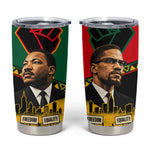 Martin Luther King Jr And Malcolm X Tumbler Cup Civil Rights Leaders - Black History Equality Freedom March