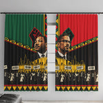 Martin Luther King Jr And Malcolm X Window Curtain Civil Rights Leaders - Black History Equality Freedom March
