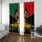 Martin Luther King Jr And Malcolm X Window Curtain Civil Rights Leaders - Black History Equality Freedom March