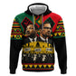 Martin Luther King Jr And Malcolm X Zip Hoodie Civil Rights Leaders - Black History Equality Freedom March
