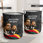 MLK And Malcolm X Civil Rights Laundry Basket Martin Luther King Jr - Pan African Flag - Vintage Newspaper