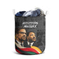 MLK And Malcolm X Civil Rights Laundry Basket Martin Luther King Jr - Pan African Flag - Vintage Newspaper