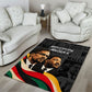 MLK And Malcolm X Civil Rights Area Rug Martin Luther King Jr - Pan African Flag - Vintage Newspaper