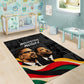 MLK And Malcolm X Civil Rights Area Rug Martin Luther King Jr - Pan African Flag - Vintage Newspaper
