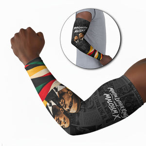 MLK And Malcolm X Civil Rights Arm Sleeves Martin Luther King Jr - Pan African Flag - Vintage Newspaper