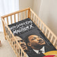 MLK And Malcolm X Civil Rights Baby Bed Cover Martin Luther King Jr - Pan African Flag - Vintage Newspaper