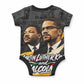 MLK And Malcolm X Civil Rights Baby Onesie Martin Luther King Jr - Pan African Flag - Vintage Newspaper