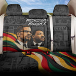 MLK And Malcolm X Civil Rights Back Car Seat Cover Martin Luther King Jr - Pan African Flag - Vintage Newspaper