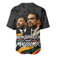 MLK And Malcolm X Civil Rights Baseball Jersey Martin Luther King Jr - Pan African Flag - Vintage Newspaper