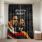 MLK And Malcolm X Civil Rights Bathroom Set Martin Luther King Jr - Pan African Flag - Vintage Newspaper
