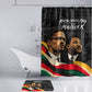 MLK And Malcolm X Civil Rights Bathroom Set Martin Luther King Jr - Pan African Flag - Vintage Newspaper