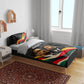 MLK And Malcolm X Civil Rights Bedding Set Martin Luther King Jr - Pan African Flag - Vintage Newspaper