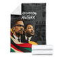 MLK And Malcolm X Civil Rights Blanket Martin Luther King Jr - Pan African Flag - Vintage Newspaper