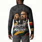 MLK And Malcolm X Civil Rights Button Sweatshirt Martin Luther King Jr - Pan African Flag - Vintage Newspaper