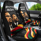 MLK And Malcolm X Civil Rights Car Seat Cover Martin Luther King Jr - Pan African Flag - Vintage Newspaper