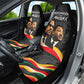 MLK And Malcolm X Civil Rights Car Seat Cover Martin Luther King Jr - Pan African Flag - Vintage Newspaper