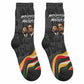 MLK And Malcolm X Civil Rights Crew Socks Martin Luther King Jr - Pan African Flag - Vintage Newspaper