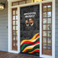 MLK And Malcolm X Civil Rights Door Cover Martin Luther King Jr - Pan African Flag - Vintage Newspaper