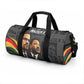 MLK And Malcolm X Civil Rights Duffle Bag Martin Luther King Jr - Pan African Flag - Vintage Newspaper