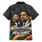 MLK And Malcolm X Civil Rights Hawaiian Shirt Martin Luther King Jr - Pan African Flag - Vintage Newspaper