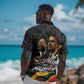 MLK And Malcolm X Civil Rights Hawaiian Shirt Martin Luther King Jr - Pan African Flag - Vintage Newspaper