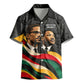 MLK And Malcolm X Civil Rights Kid Hawaiian Shirt Martin Luther King Jr - Pan African Flag - Vintage Newspaper
