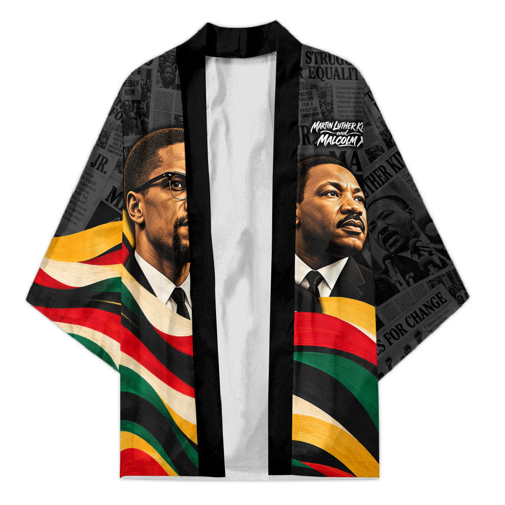 MLK And Malcolm X Civil Rights Kimono Martin Luther King Jr - Pan ...