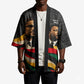MLK And Malcolm X Civil Rights Kimono Martin Luther King Jr - Pan African Flag - Vintage Newspaper