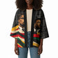 MLK And Malcolm X Civil Rights Kimono Martin Luther King Jr - Pan African Flag - Vintage Newspaper