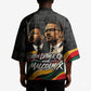 MLK And Malcolm X Civil Rights Kimono Martin Luther King Jr - Pan African Flag - Vintage Newspaper