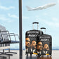 MLK And Malcolm X Civil Rights Luggage Cover Martin Luther King Jr - Pan African Flag - Vintage Newspaper