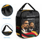 MLK And Malcolm X Civil Rights Lunch Bag Martin Luther King Jr - Pan African Flag - Vintage Newspaper