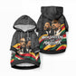 MLK And Malcolm X Civil Rights Pet Hoodie Martin Luther King Jr - Pan African Flag - Vintage Newspaper
