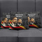 MLK And Malcolm X Civil Rights Pillow Cover Martin Luther King Jr - Pan African Flag - Vintage Newspaper