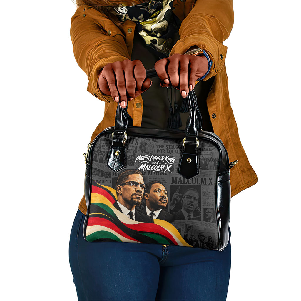 MLK And Malcolm X Civil Rights Shoulder Handbag Martin Luther King Jr ...