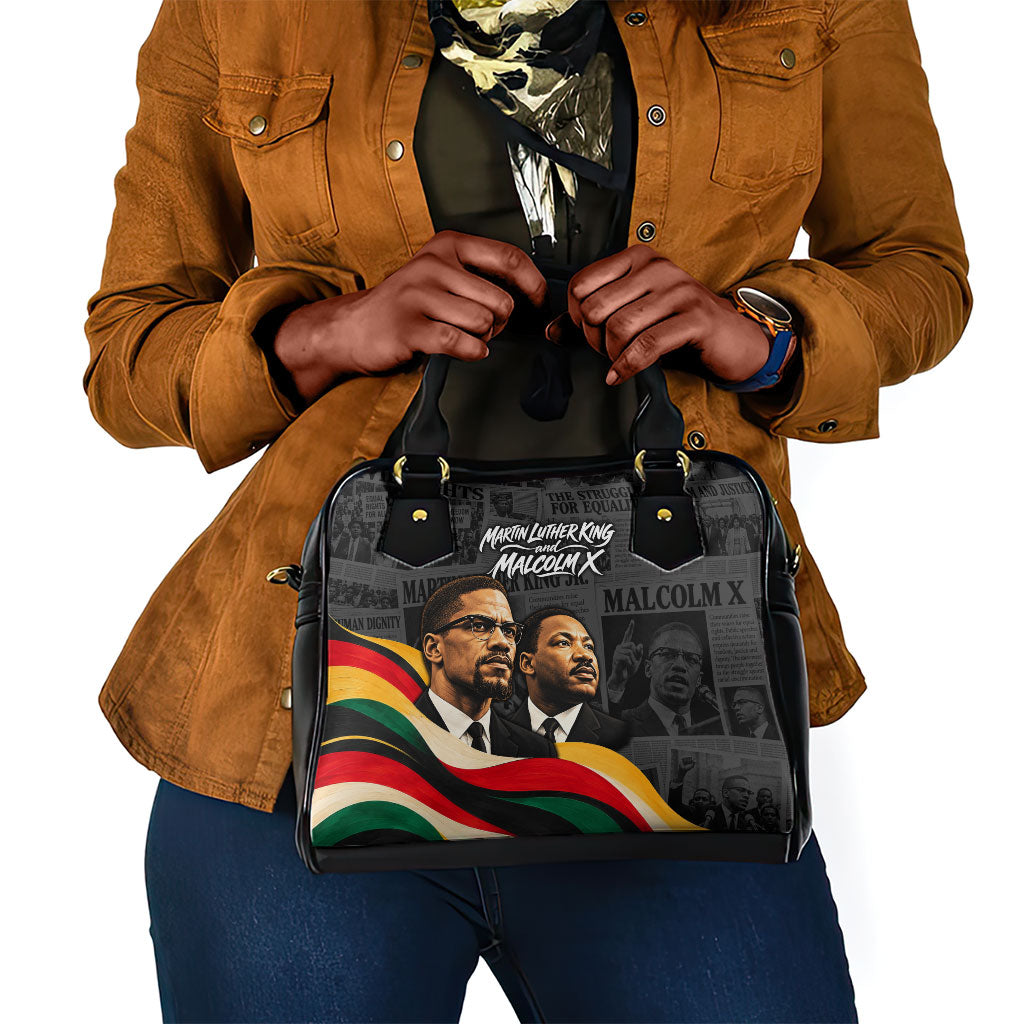 MLK And Malcolm X Civil Rights Shoulder Handbag Martin Luther King Jr ...