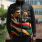 MLK And Malcolm X Civil Rights Sleeveless Puffer Jacket Martin Luther King Jr - Pan African Flag - Vintage Newspaper