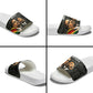 MLK And Malcolm X Civil Rights Slide Sandals Martin Luther King Jr - Pan African Flag - Vintage Newspaper
