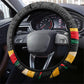 MLK And Malcolm X Civil Rights Steering Wheel Cover Martin Luther King Jr - Pan African Flag - Vintage Newspaper
