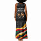 MLK And Malcolm X Civil Rights Tank Maxi Dress Martin Luther King Jr - Pan African Flag - Vintage Newspaper