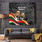 MLK And Malcolm X Civil Rights Tapestry Martin Luther King Jr - Pan African Flag - Vintage Newspaper