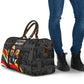 MLK And Malcolm X Civil Rights Travel Bag Martin Luther King Jr - Pan African Flag - Vintage Newspaper