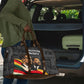 MLK And Malcolm X Civil Rights Travel Bag Martin Luther King Jr - Pan African Flag - Vintage Newspaper