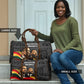 MLK And Malcolm X Civil Rights Travel Bag Martin Luther King Jr - Pan African Flag - Vintage Newspaper